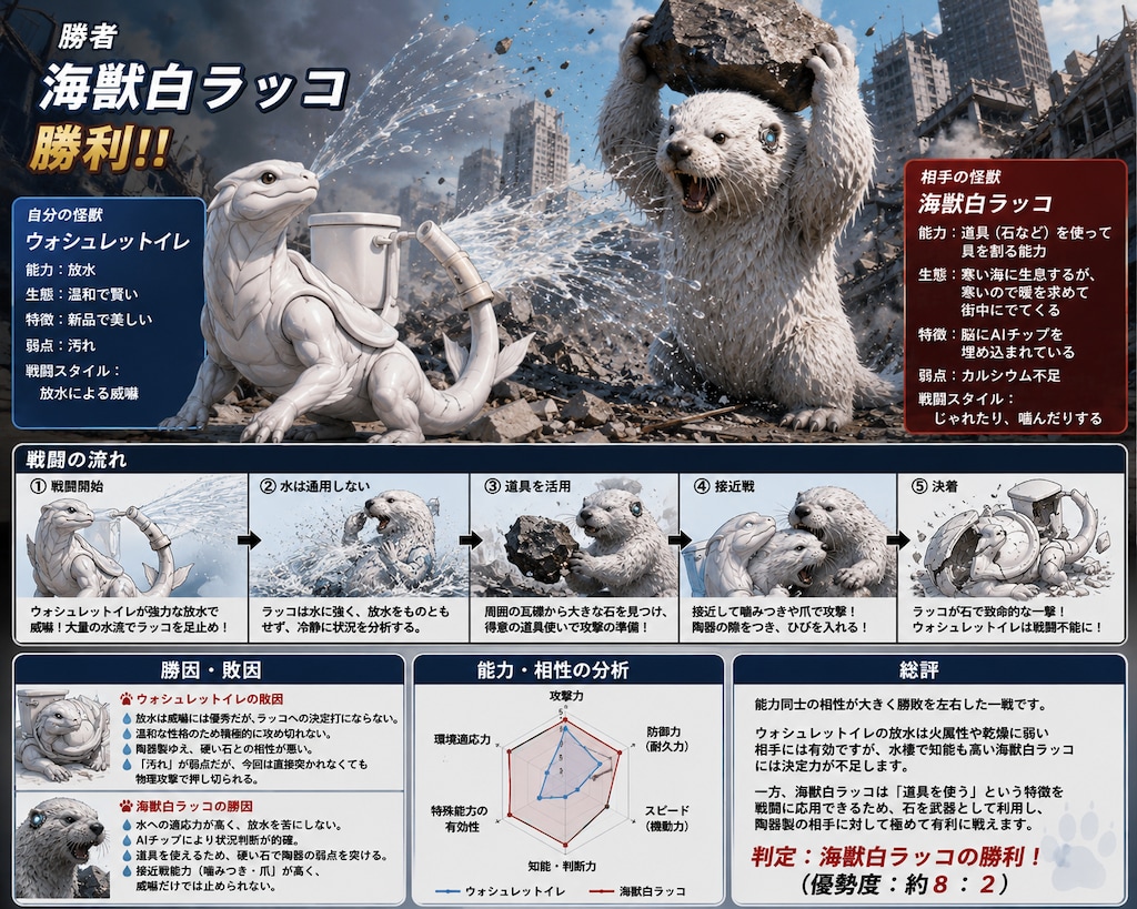 VS海獣白ラッコ