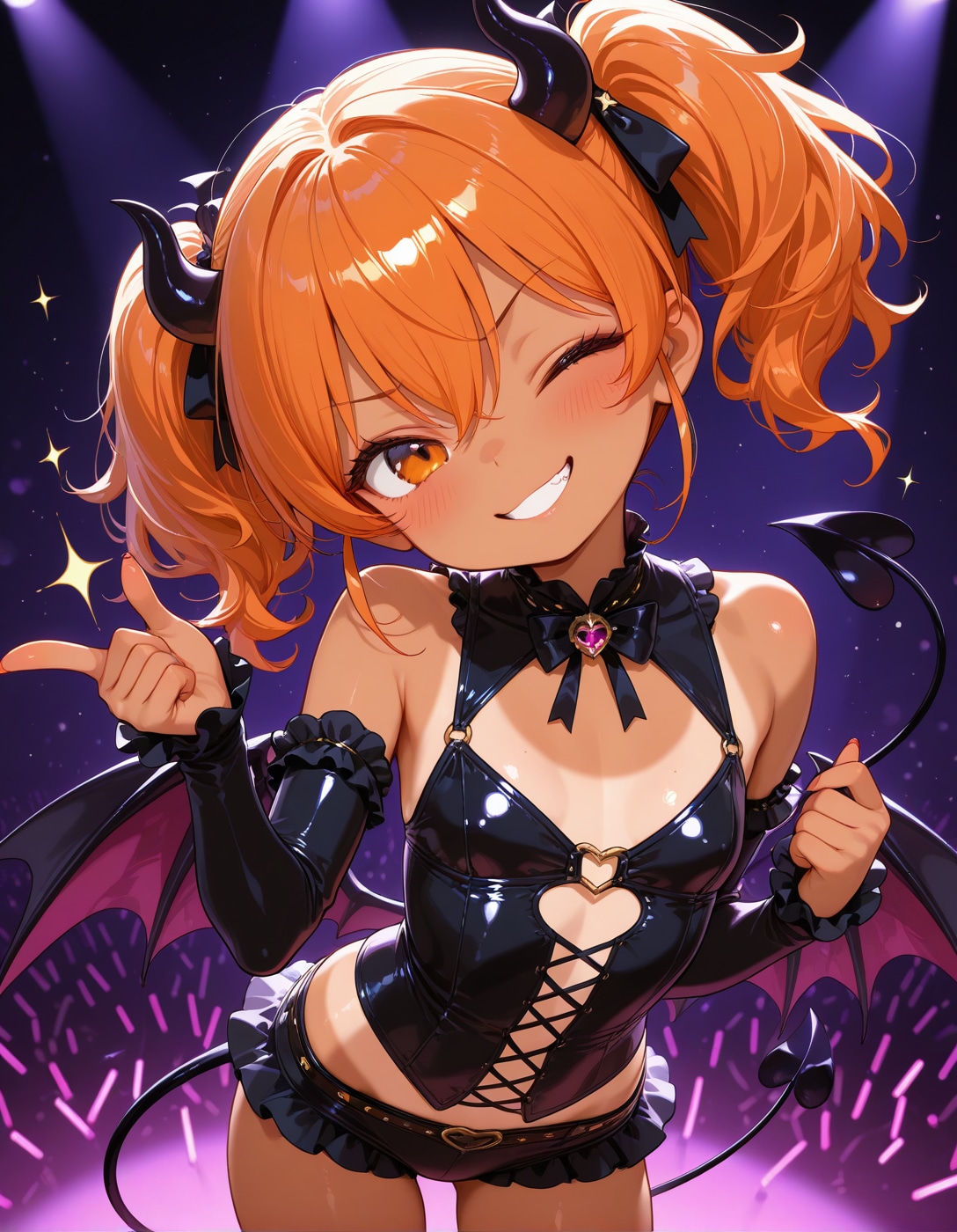 悪魔コスで魔界ライブ❗️✨️(∩´∀`∩)💕