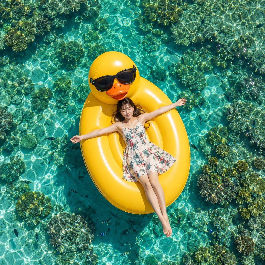 夏といえば、、アヒルボートですよね