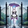雨のお出迎え 2枚目