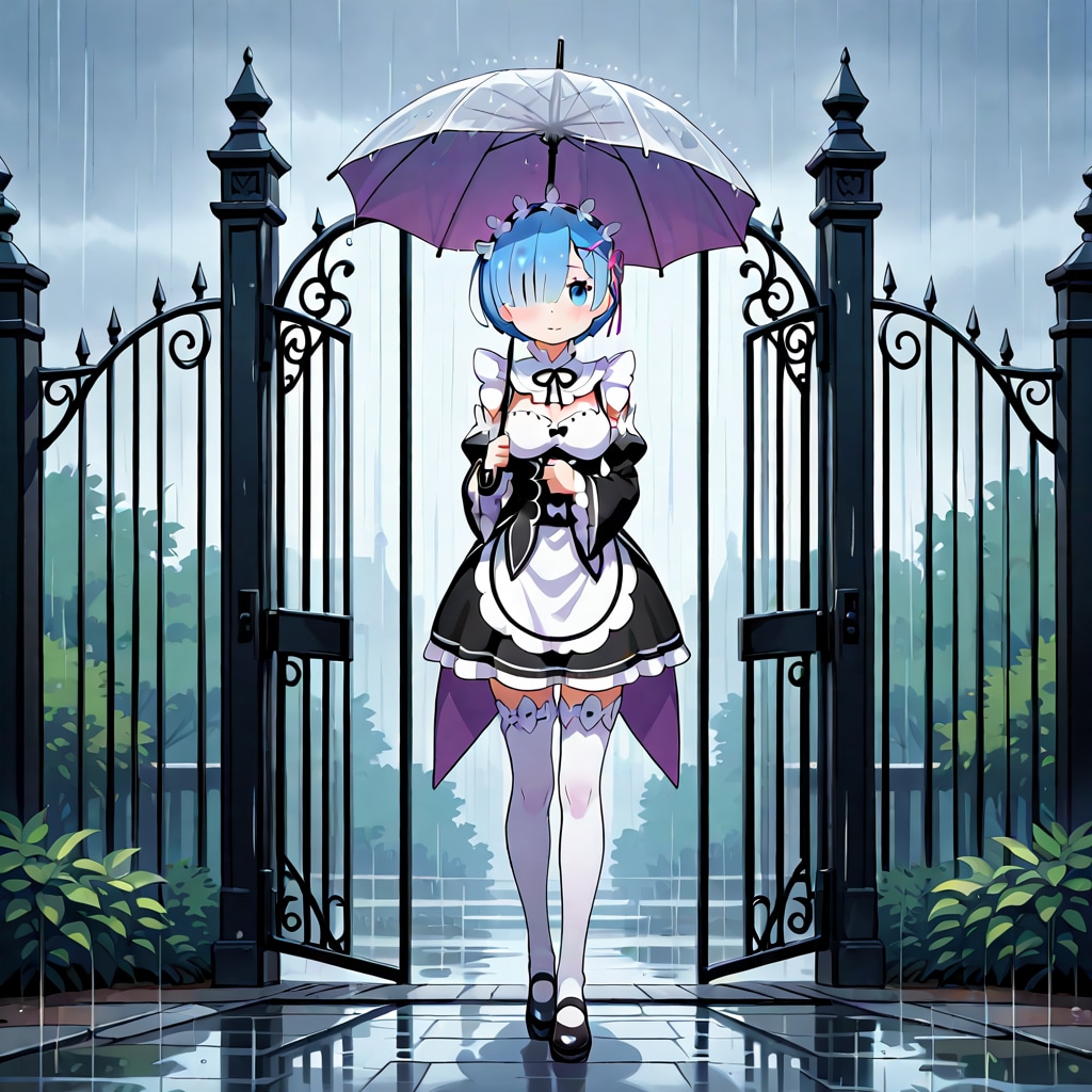 雨のお出迎え