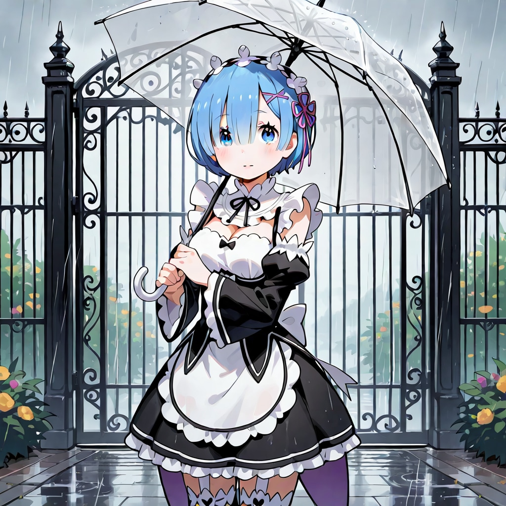 雨のお出迎え
