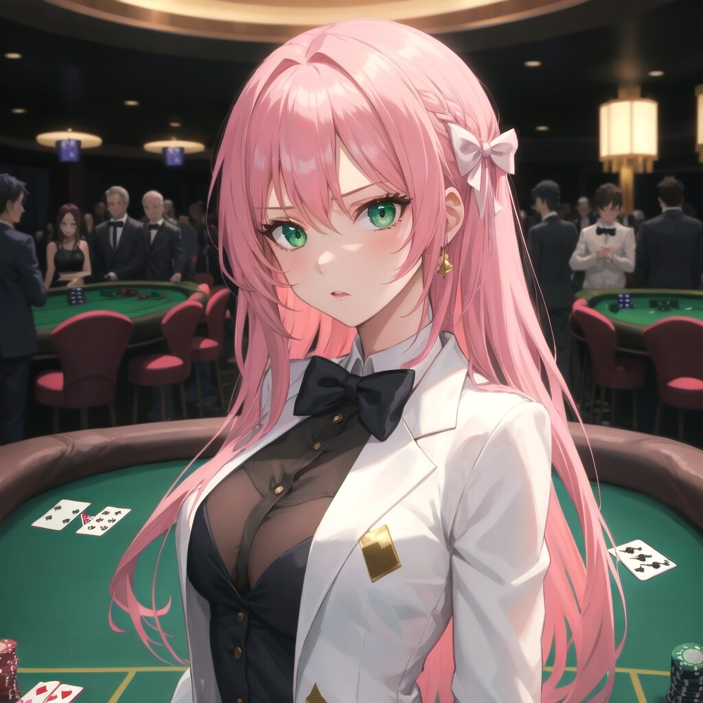 勝負を決めるクールなディーラー
