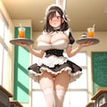 クラス委員長で遊ぶ日々63：文化祭　メイド喫茶の委員長 5枚目