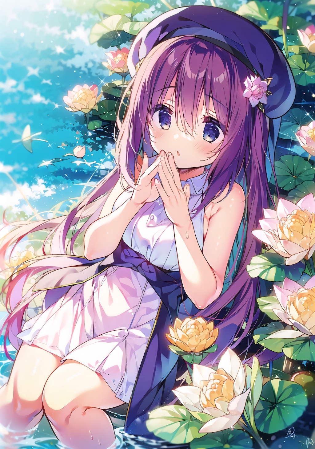 白い蓮の少女