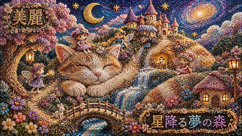 刺繍アート #ChatGPT #カスタムGPT #GPTs #AI画像生成 #AIイラスト #美麗イラスト #刺繍 #画像変換 #プロンプト #プリセット #ランダム生成 #AI創作 #GPTsつくっ