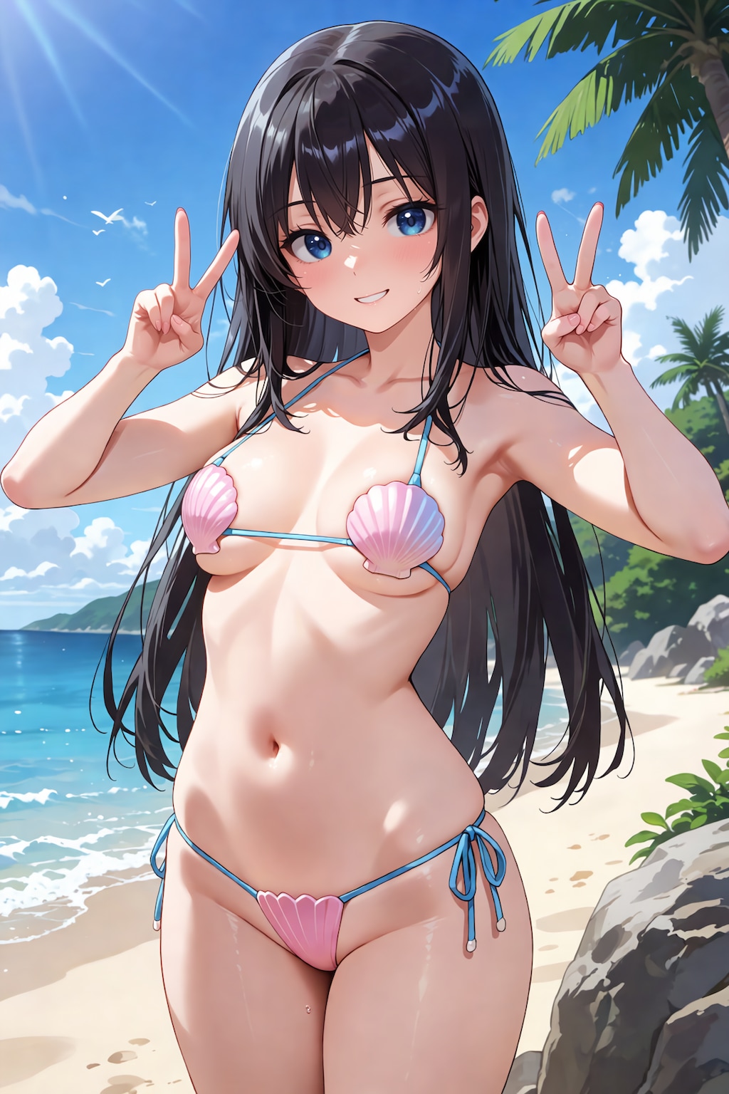 貝殻ビキニ