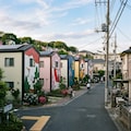 花札の家が並ぶ郊外 3枚目