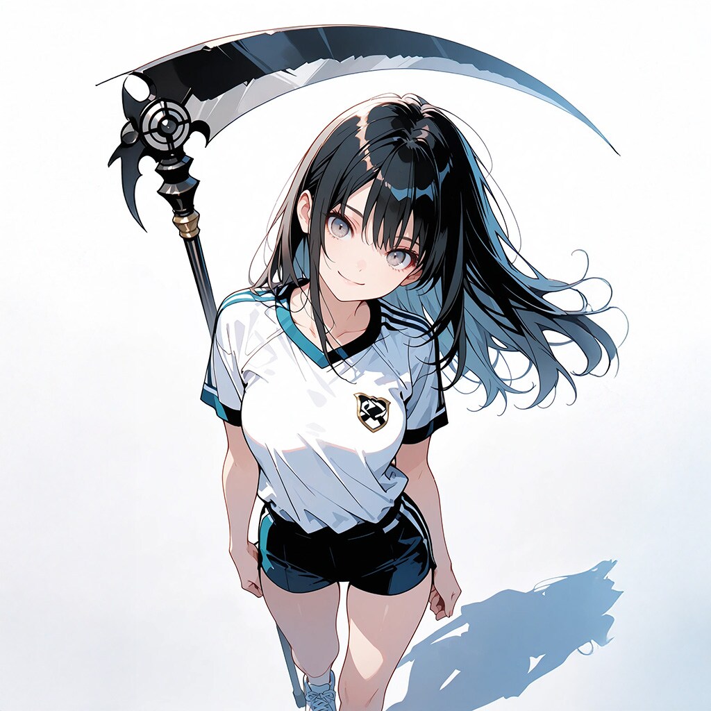 闘技部女子『デスサイズの練習中です』
