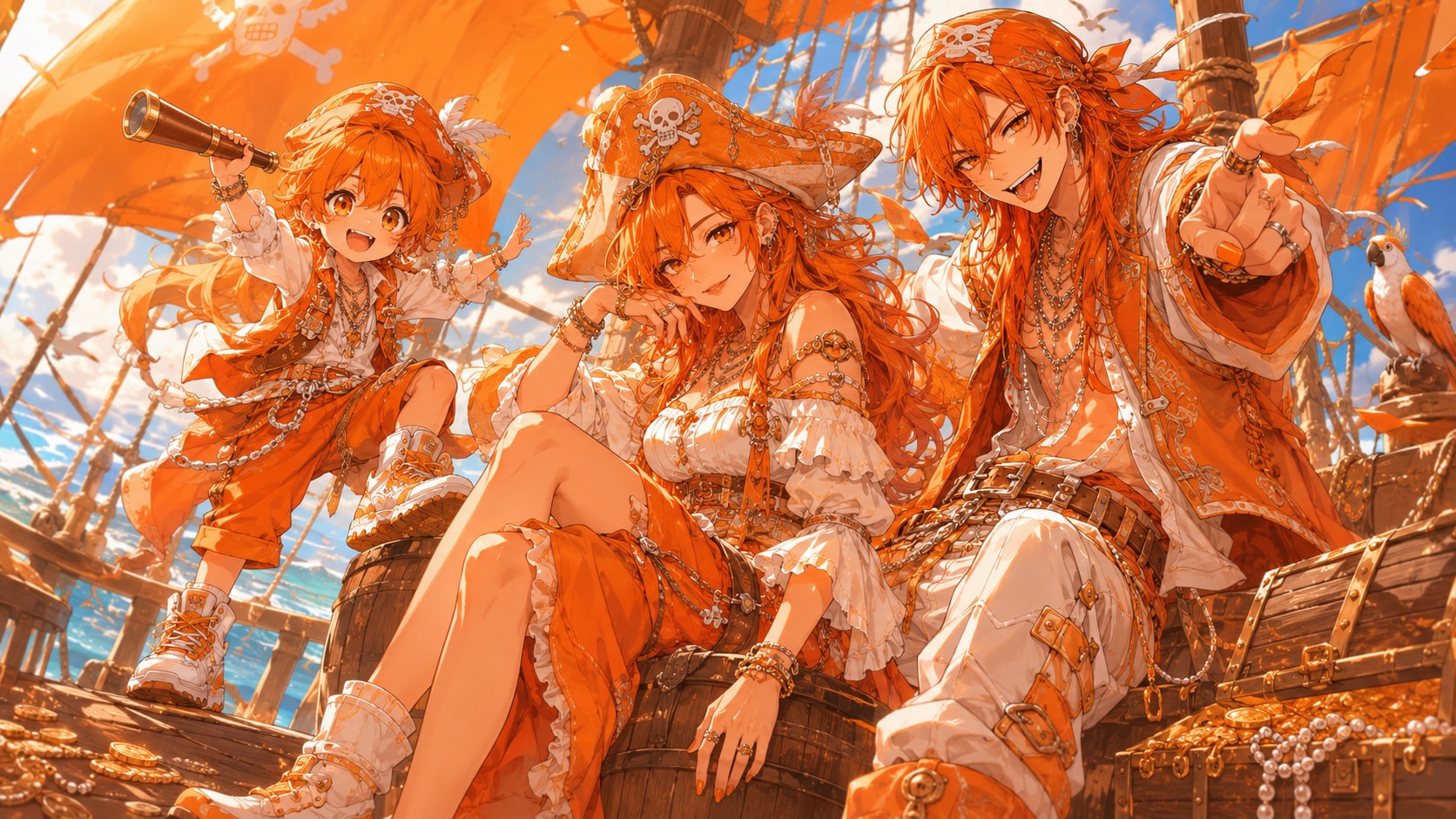 海賊×ファミリー（レンジ親子） | の人気AIイラスト・グラビア
