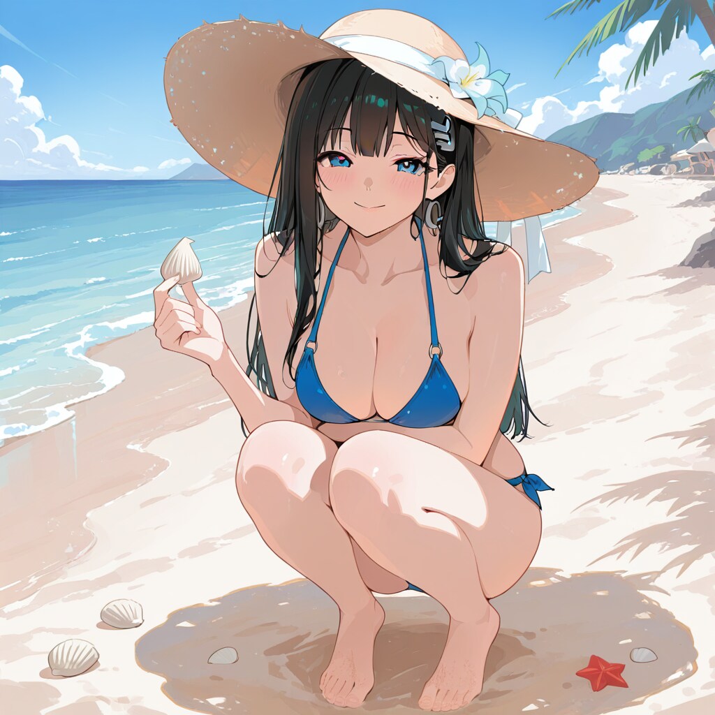 貝殻拾い