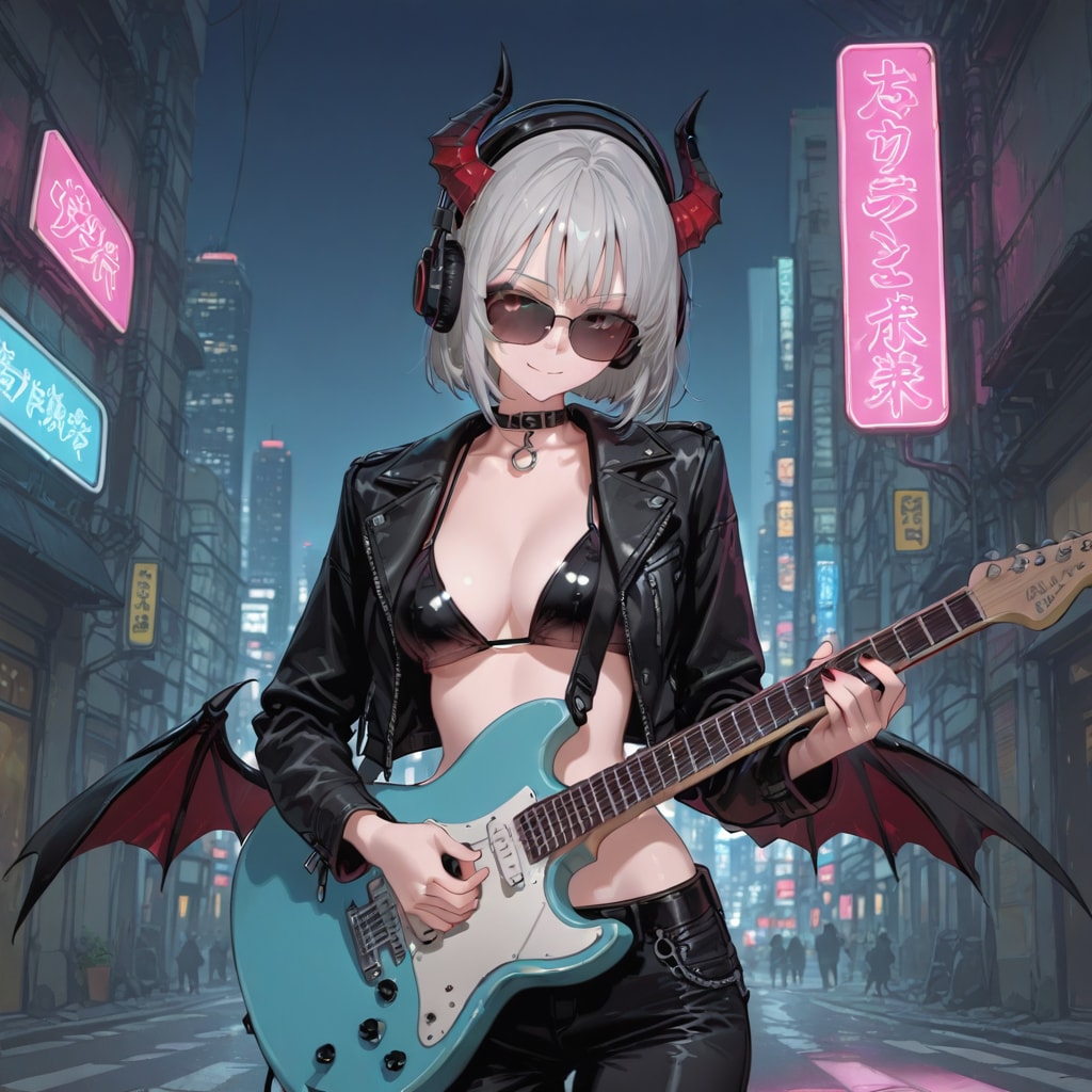 pegasusでロックミュージシャン悪魔っ子251113