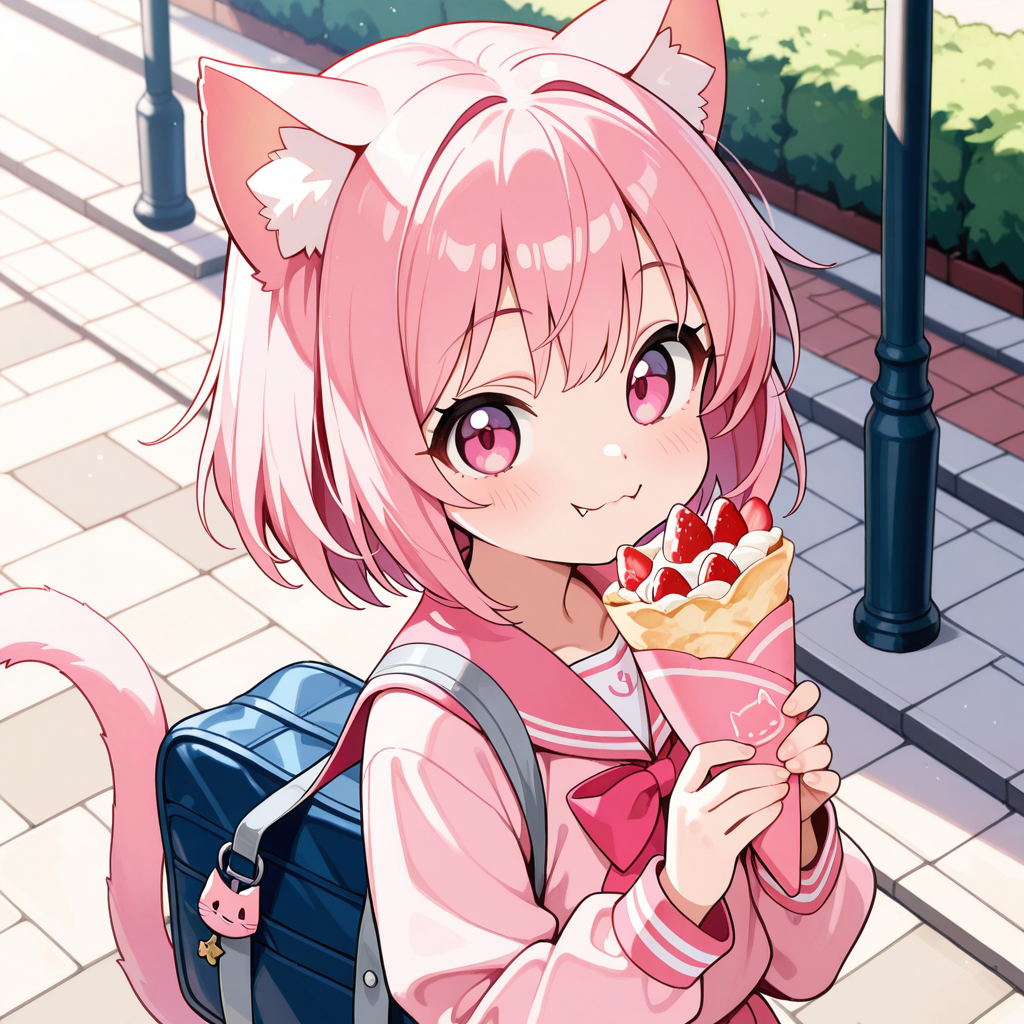 たまにはねこちゃんで・・・今日はクレープの日