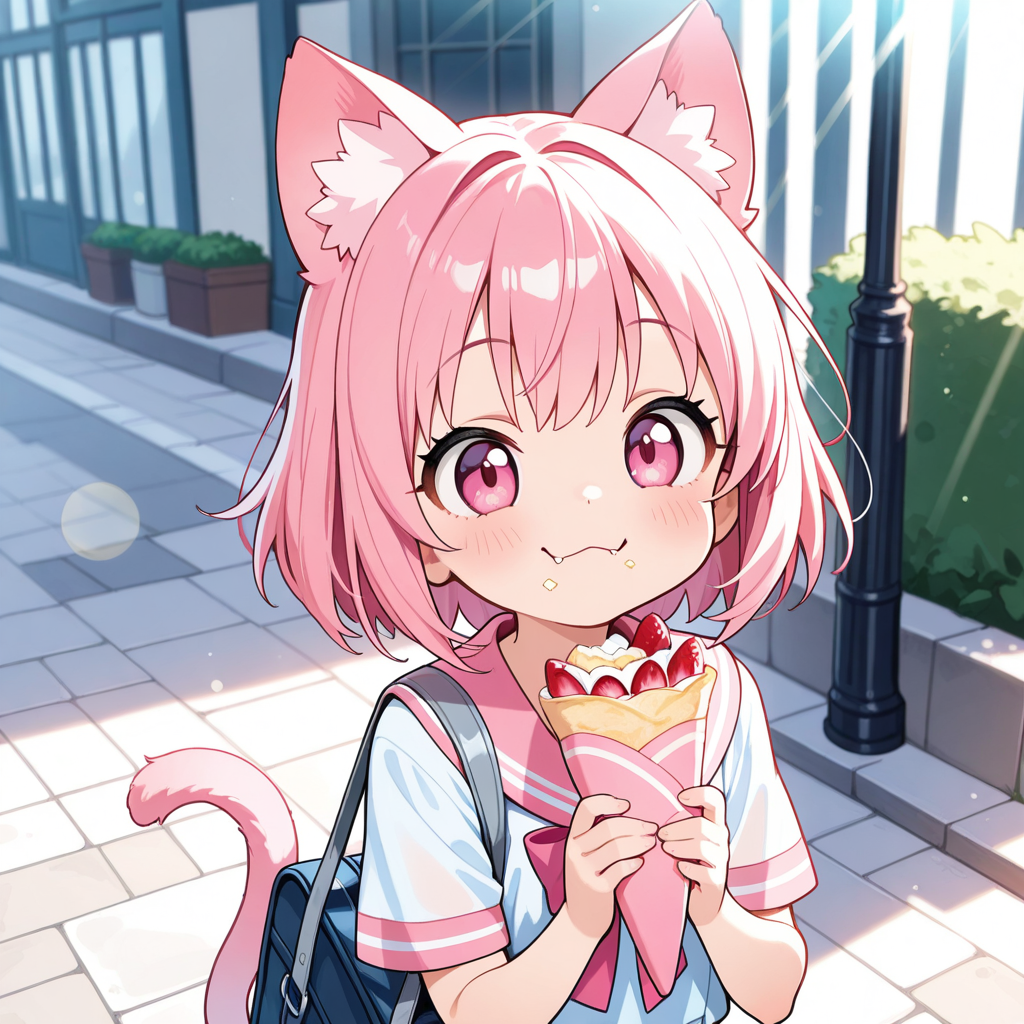 たまにはねこちゃんで・・・今日はクレープの日