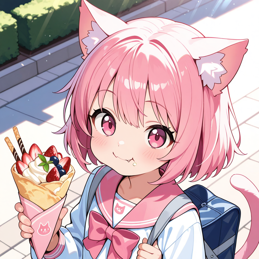 たまにはねこちゃんで・・・今日はクレープの日