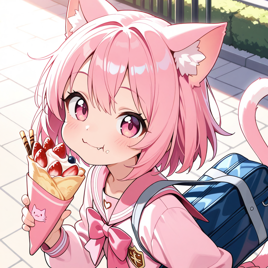 たまにはねこちゃんで・・・今日はクレープの日
