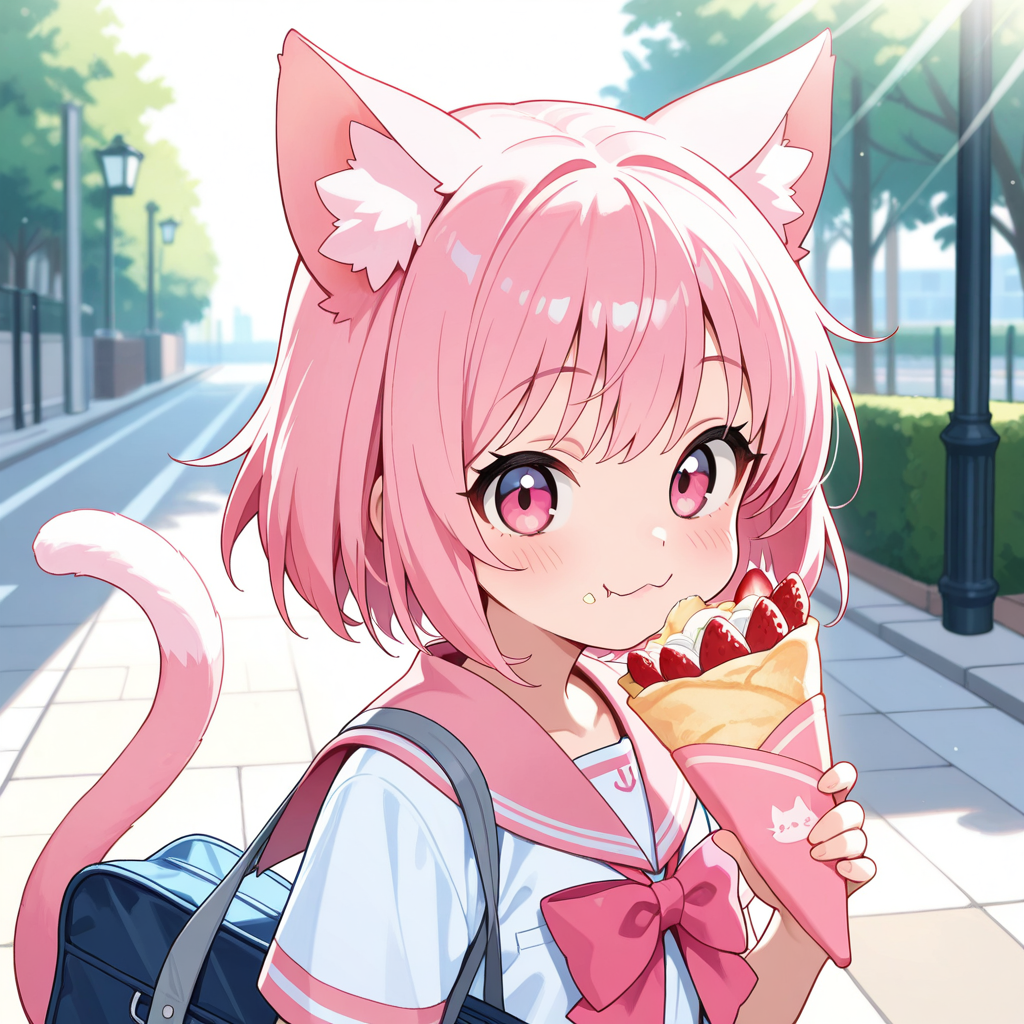 たまにはねこちゃんで・・・今日はクレープの日