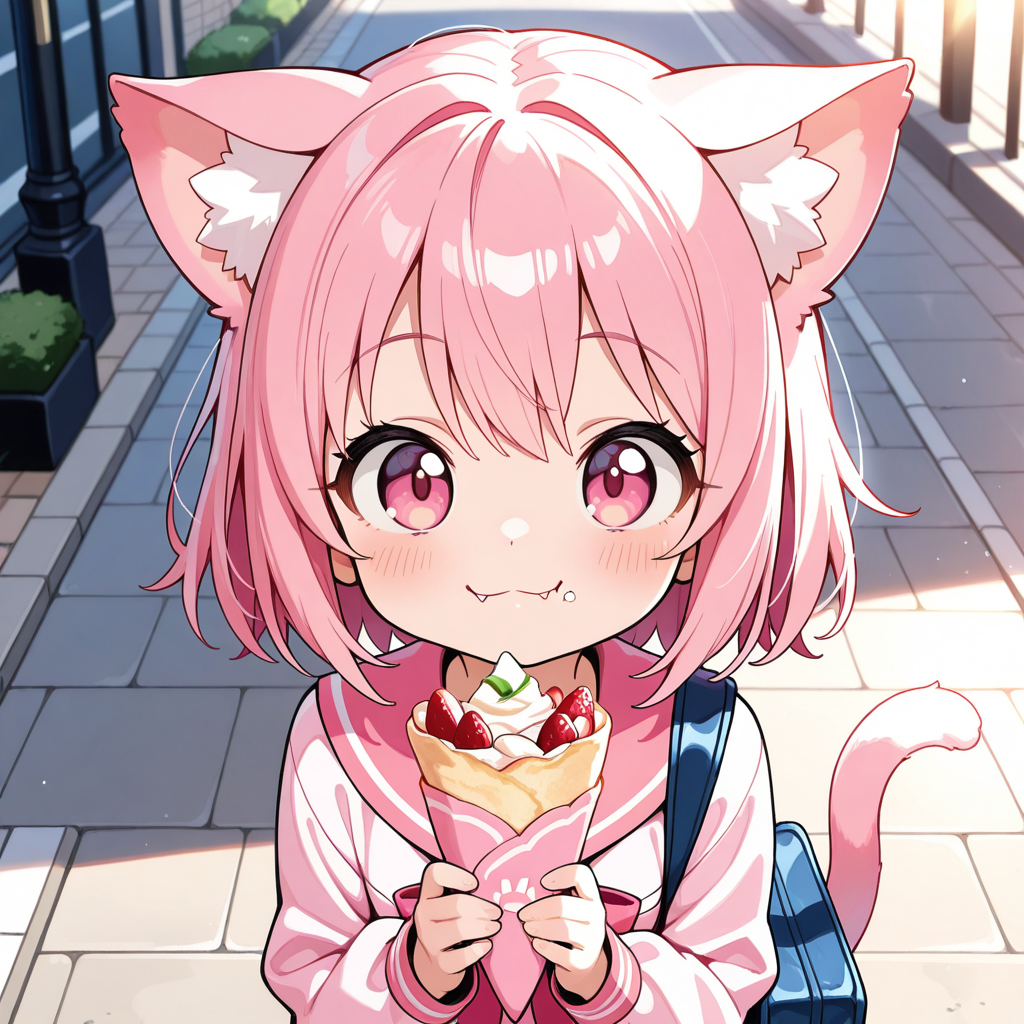 たまにはねこちゃんで・・・今日はクレープの日