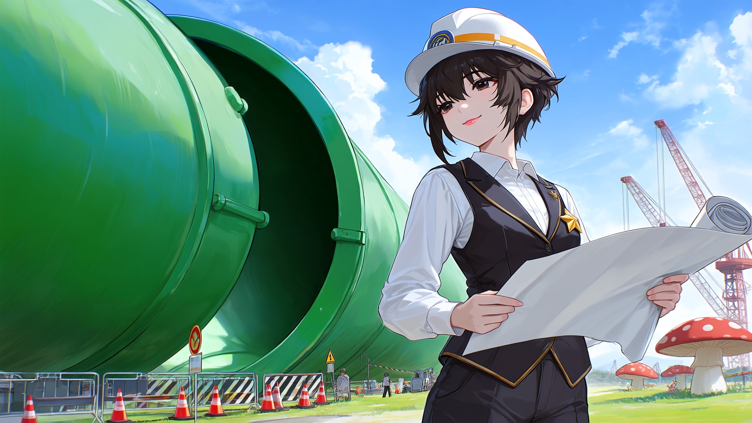 つないでます。