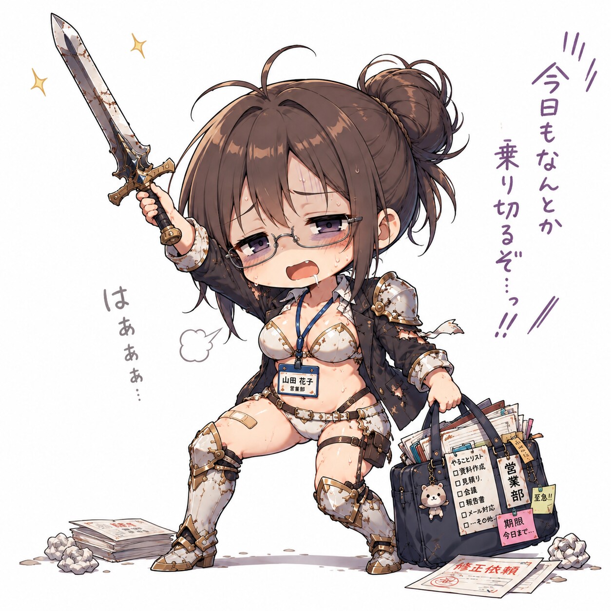 疲れたOL戦士ちゃん