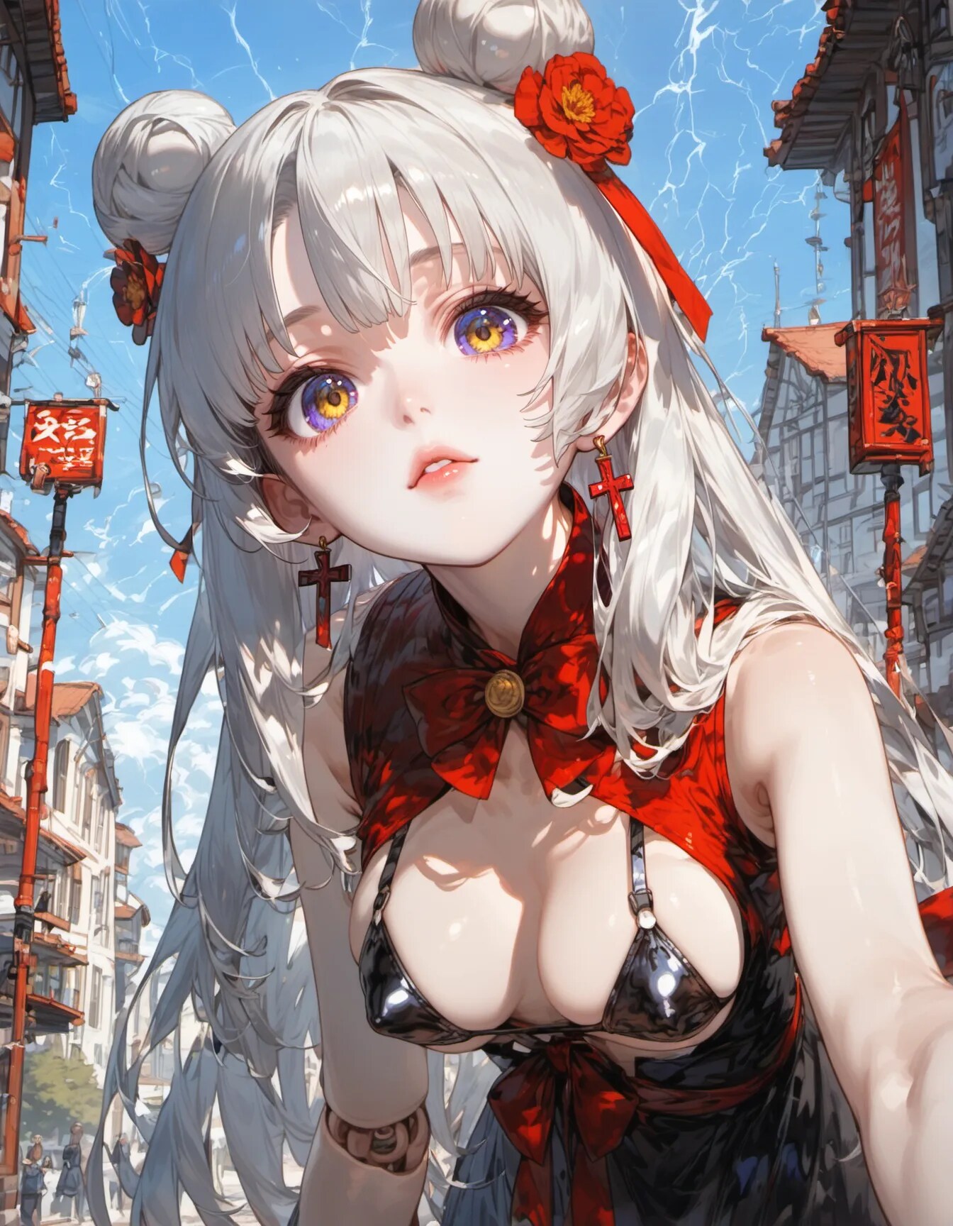 Scarlet Crosses Under Heaven | の人気AIイラスト・グラビア
