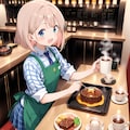 チェック柄レストラン 2枚目