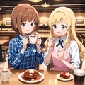 チェック柄レストラン 3枚目