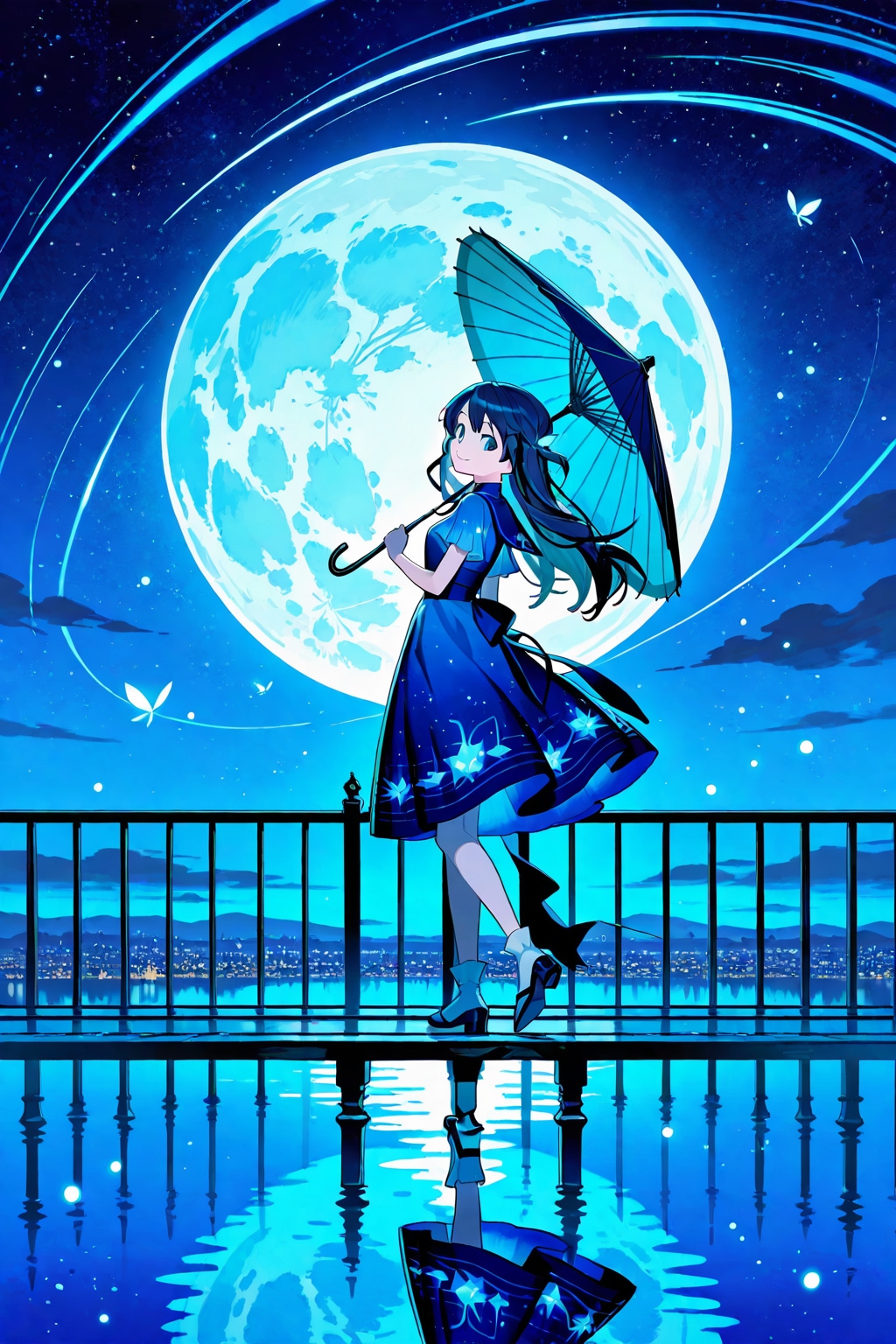 月夜と青いドレス