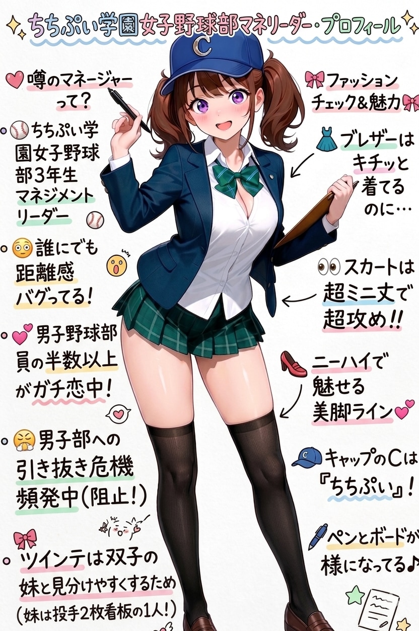 女子野球部自慢のマネージャー | の人気AIイラスト・グラビア