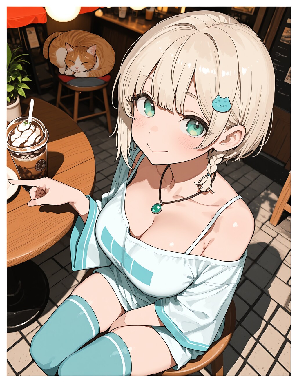 妹ちゃんとカフェで