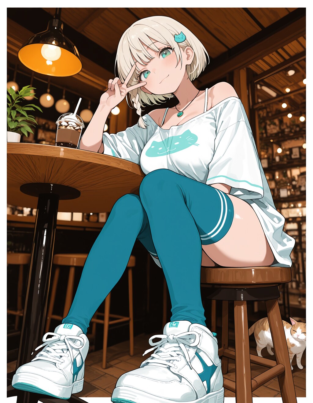 妹ちゃんとカフェで