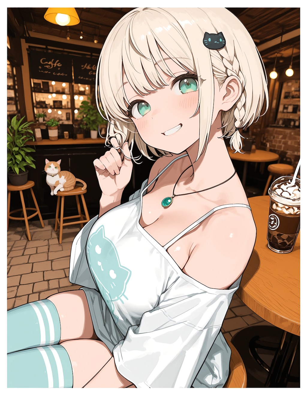 妹ちゃんとカフェで