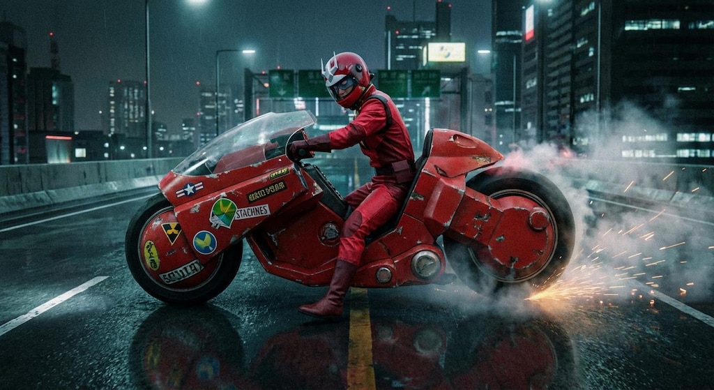 赤いので超電導バイクにも乗れてしまうシャア