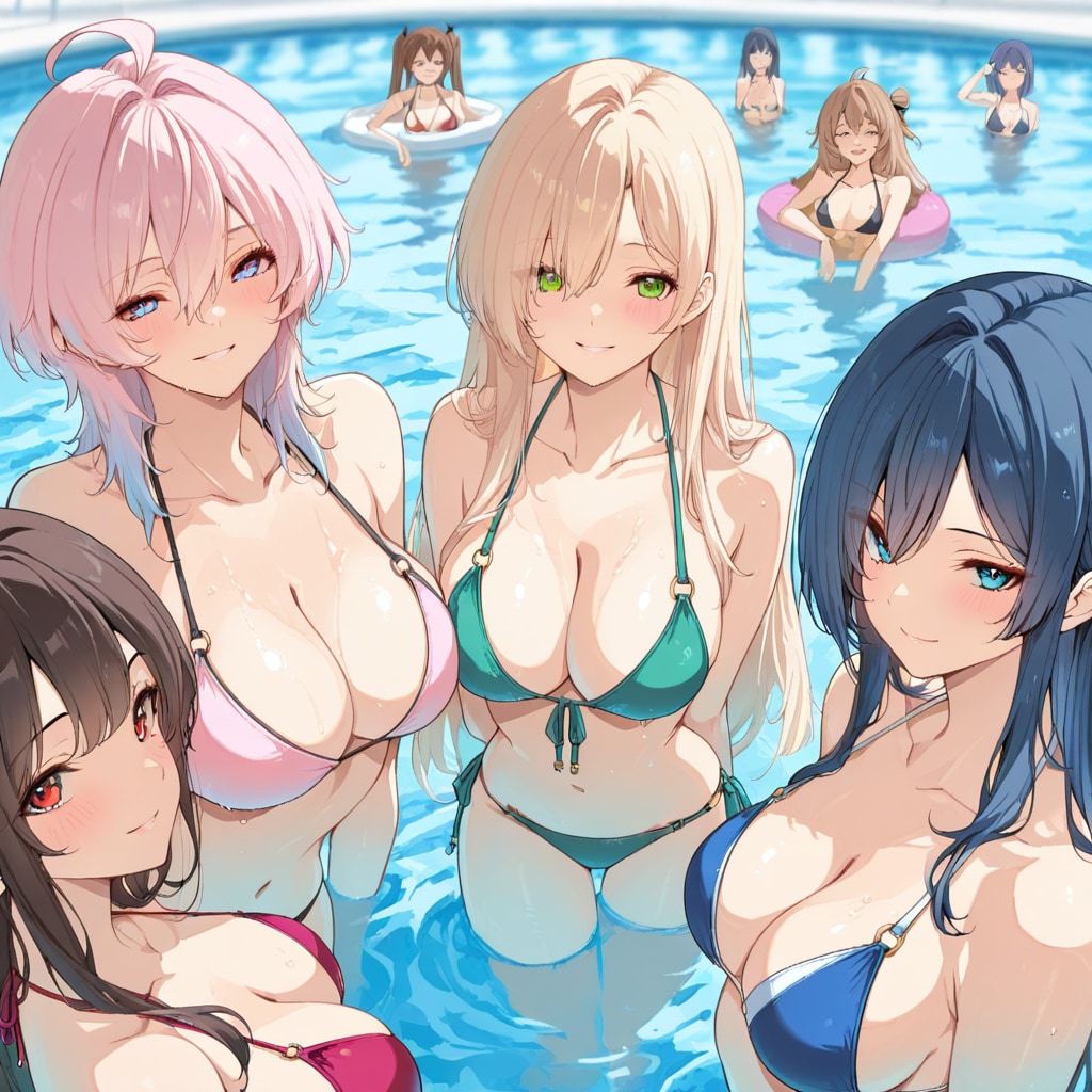 水着回風イラスト