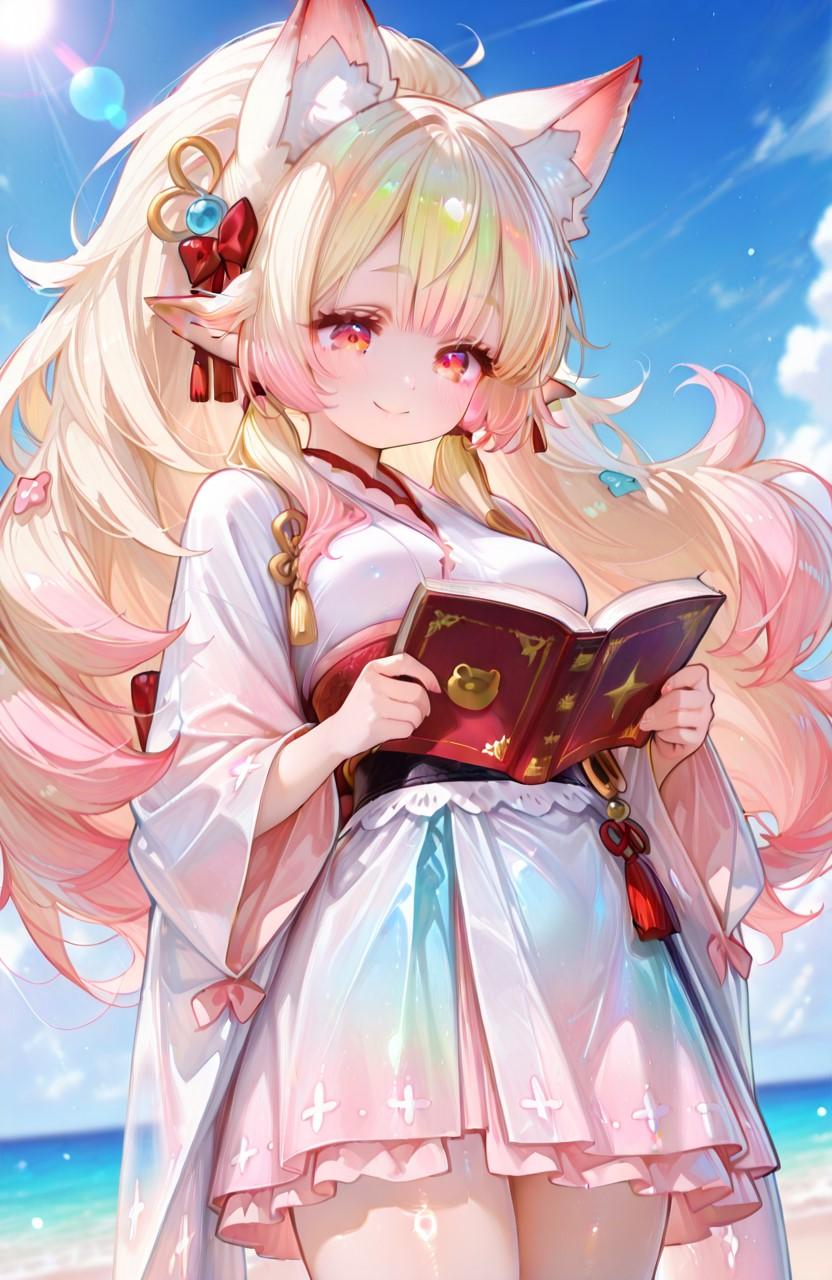 12枚）ビーチで読書