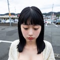 駐車場パンツ見せ① 4枚目