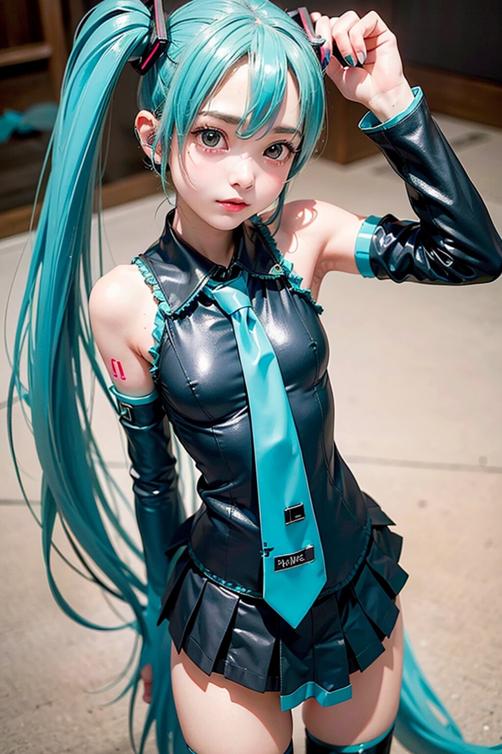 初音ミクです。003_黒はシックです。