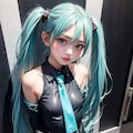 初音ミクです。003_黒はシックです。 4枚目