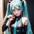 初音ミクです。003_黒はシックです。 2枚目