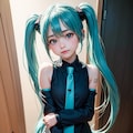 初音ミクです。003_黒はシックです。 3枚目