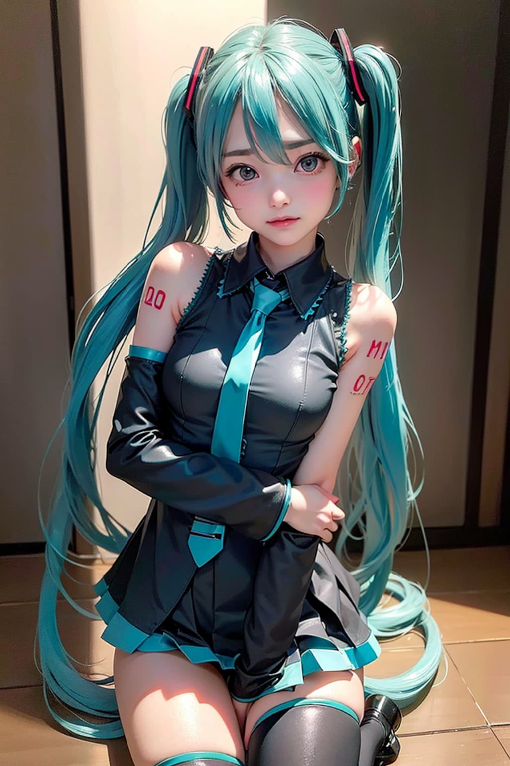 初音ミクです。003_黒はシックです。