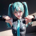 初音ミクです。003_黒はシックです。 8枚目