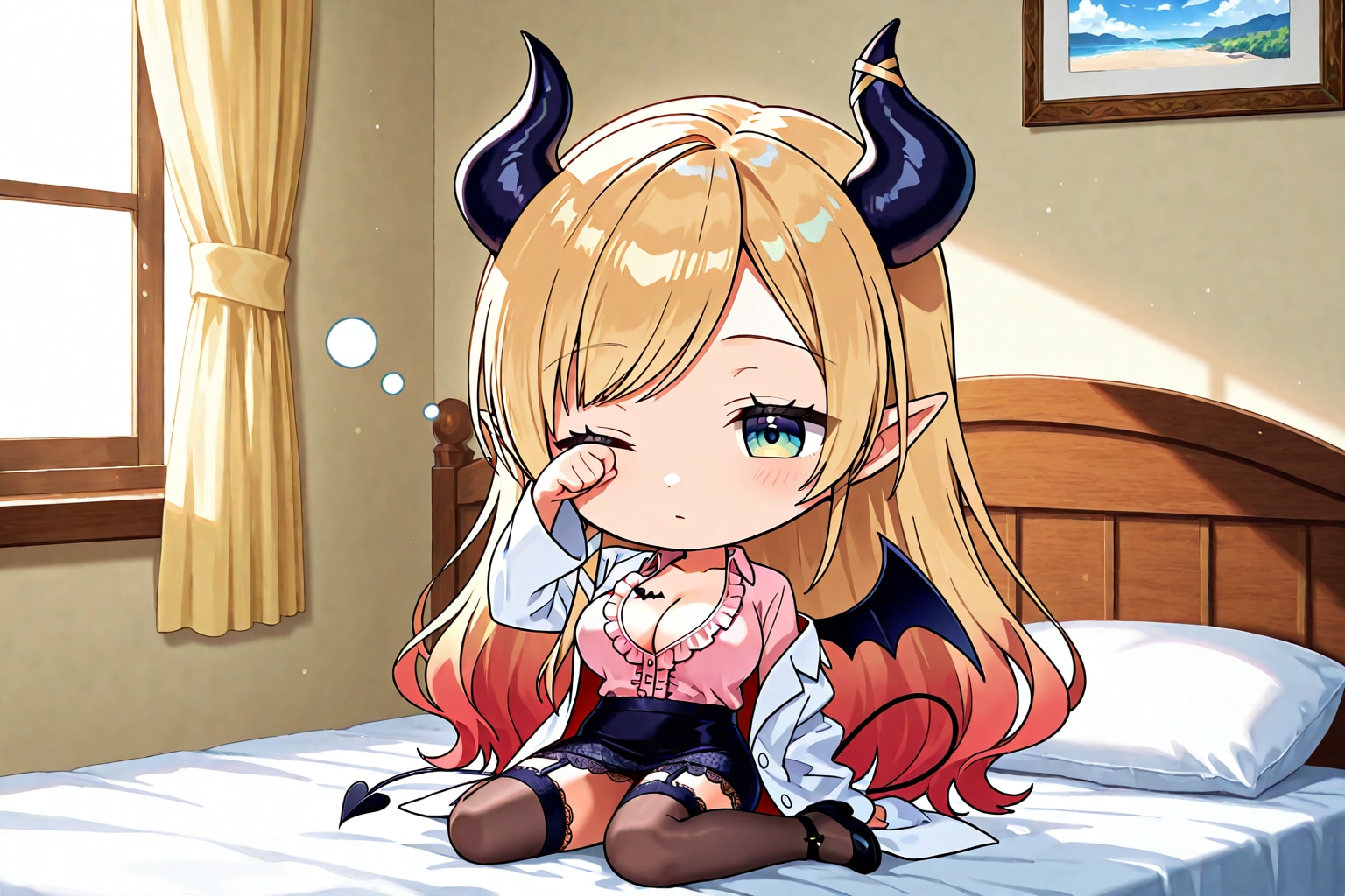ん～～
