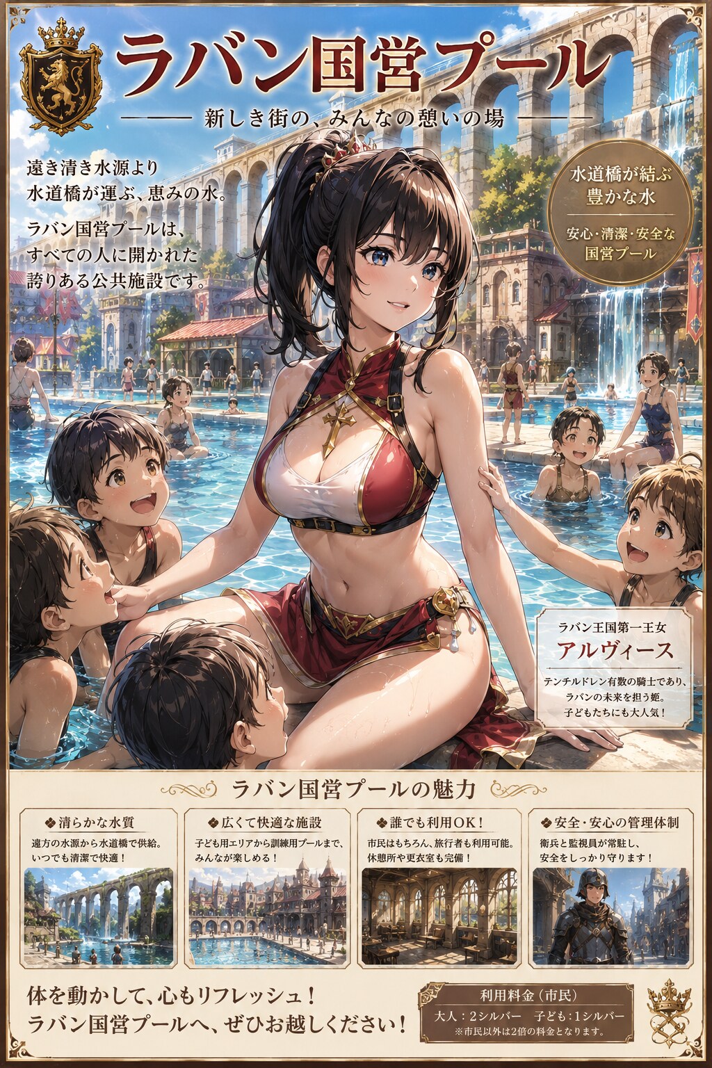 ラバン国営プール開設