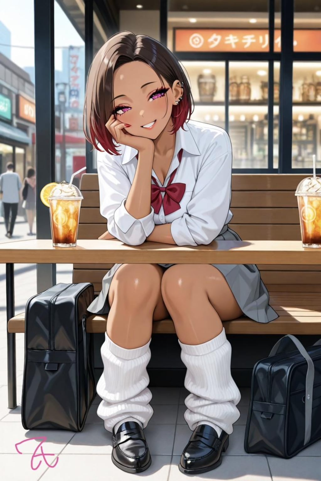 制服ギャルとデート