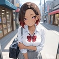 制服ギャルとデート 2枚目