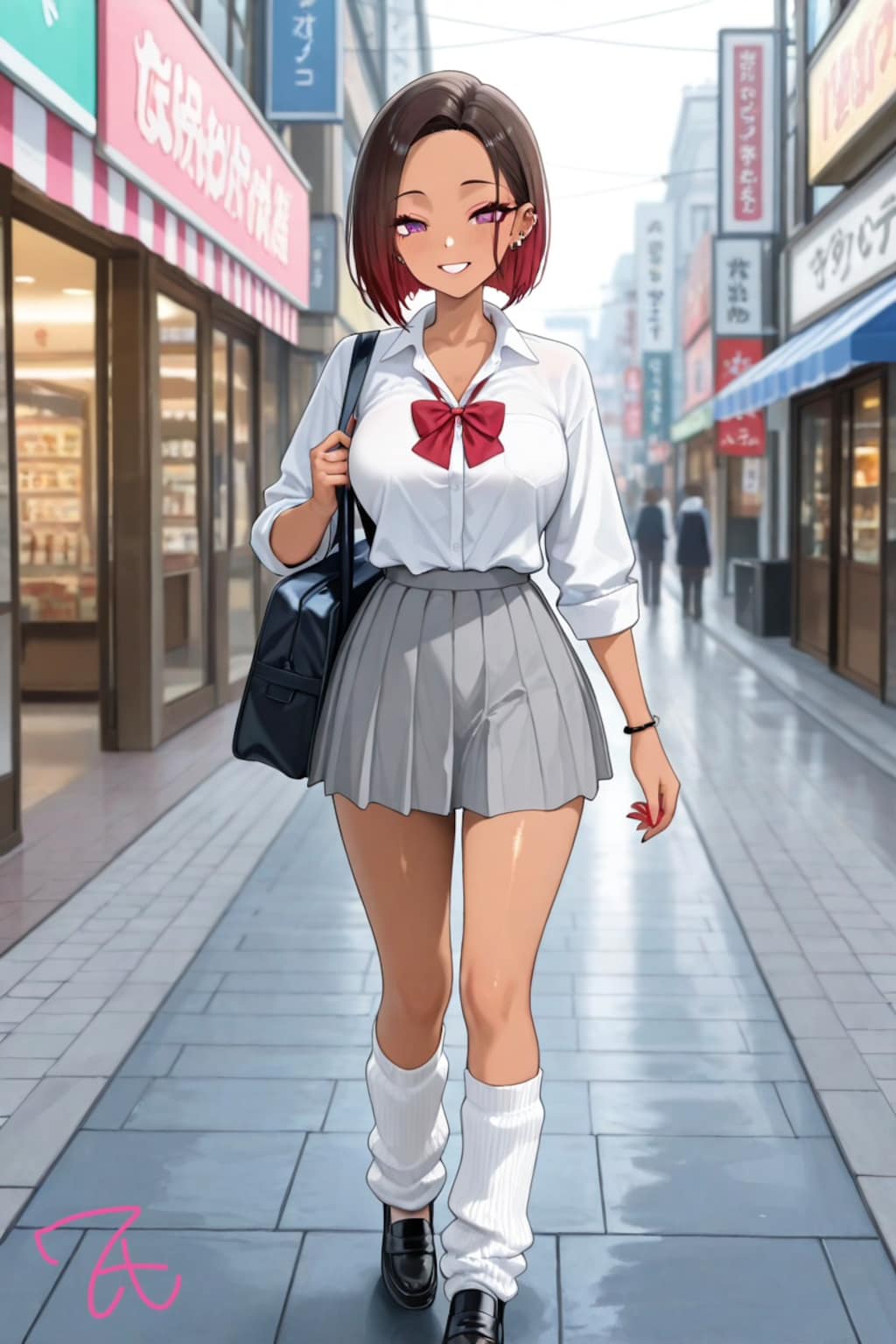 制服ギャルとデート