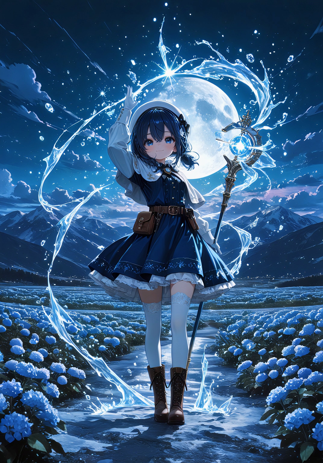 蒼依 ― 水を編む者 | の人気AIイラスト・グラビア