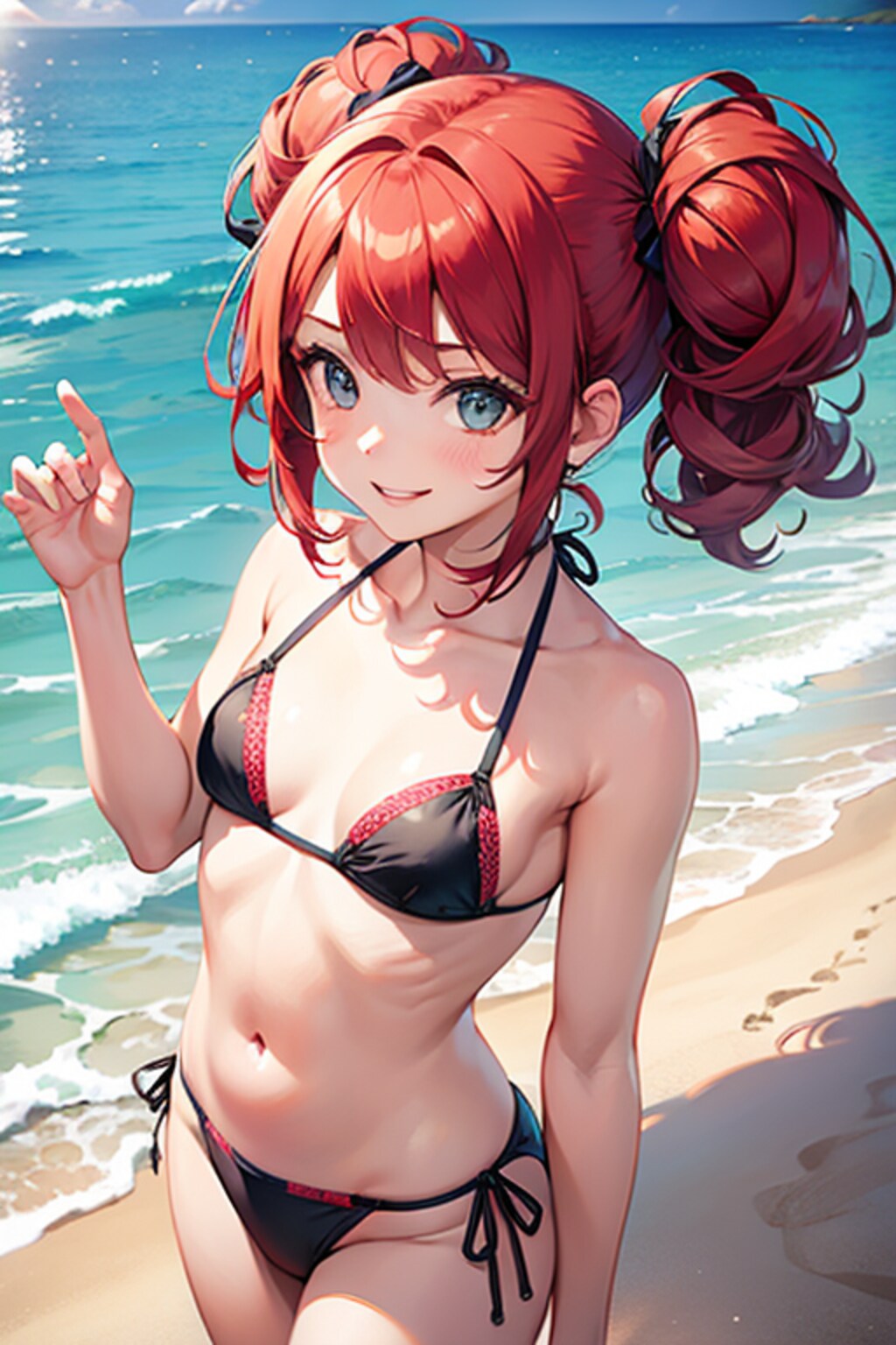 冬だけど水着とビーチ