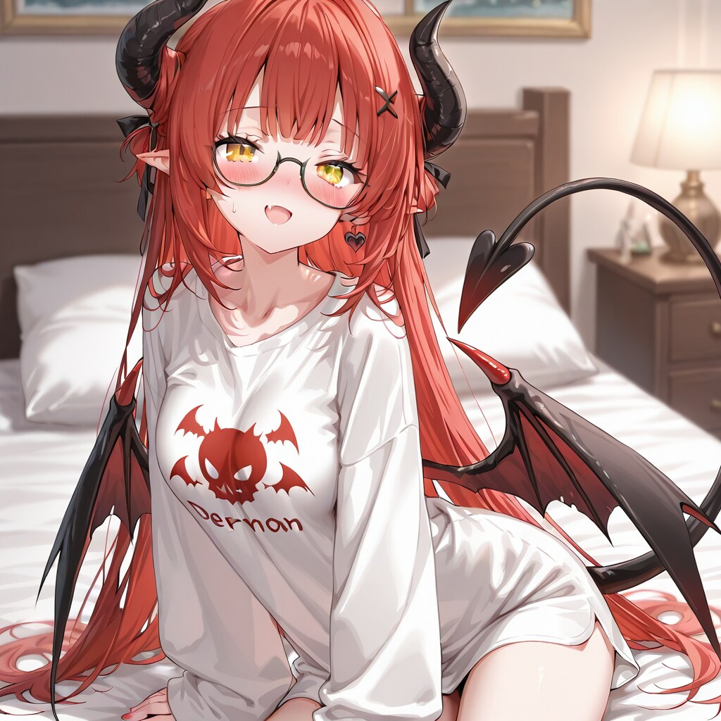 お部屋の眼鏡悪魔っ子251025